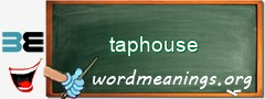 WordMeaning blackboard for taphouse